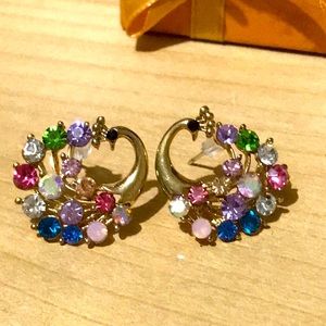 Peacock earrings- OPEN TO OFFERS!